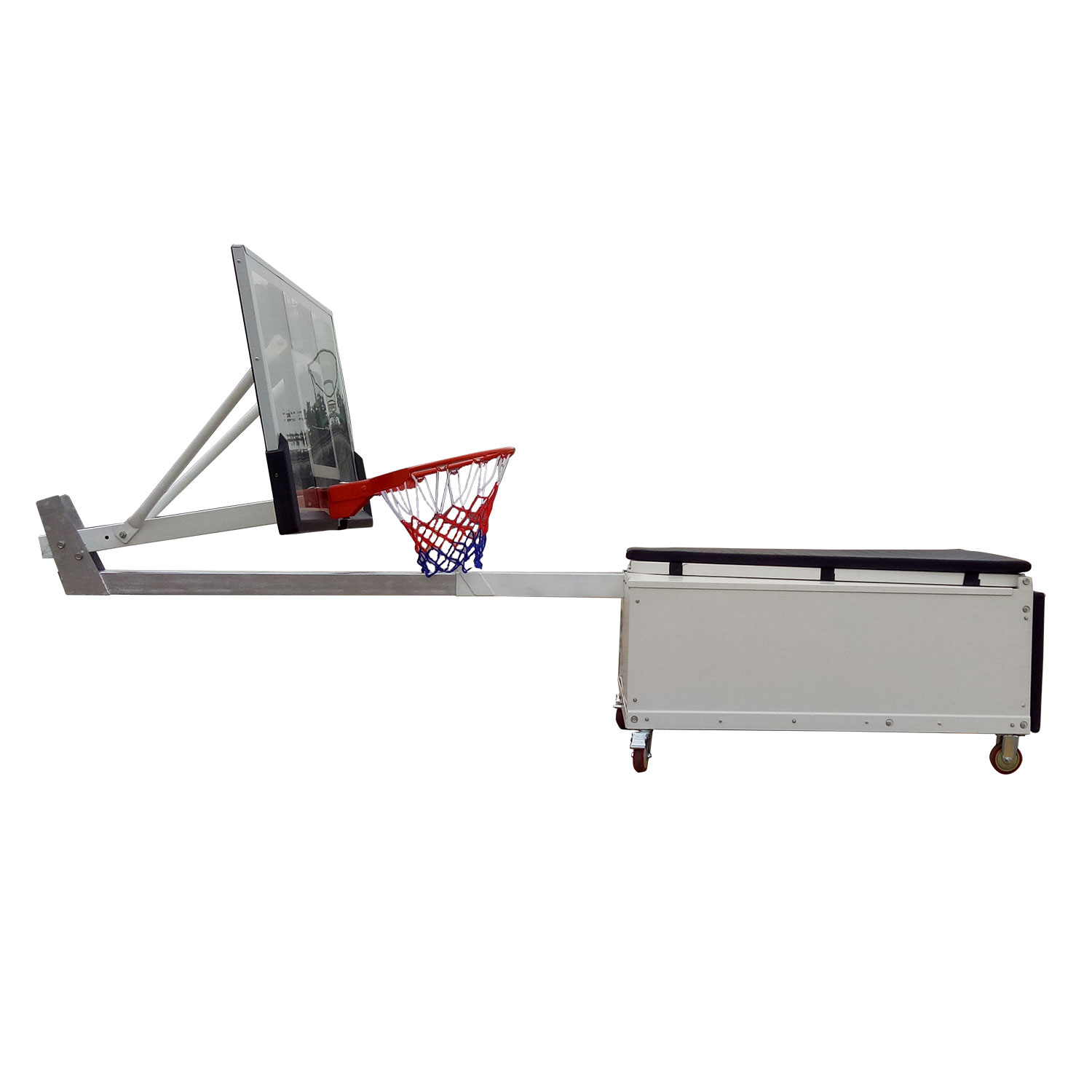 Баскетбольная мобильная стойка DFC STAND50SG 127X80CM поликарбонат (3кор)